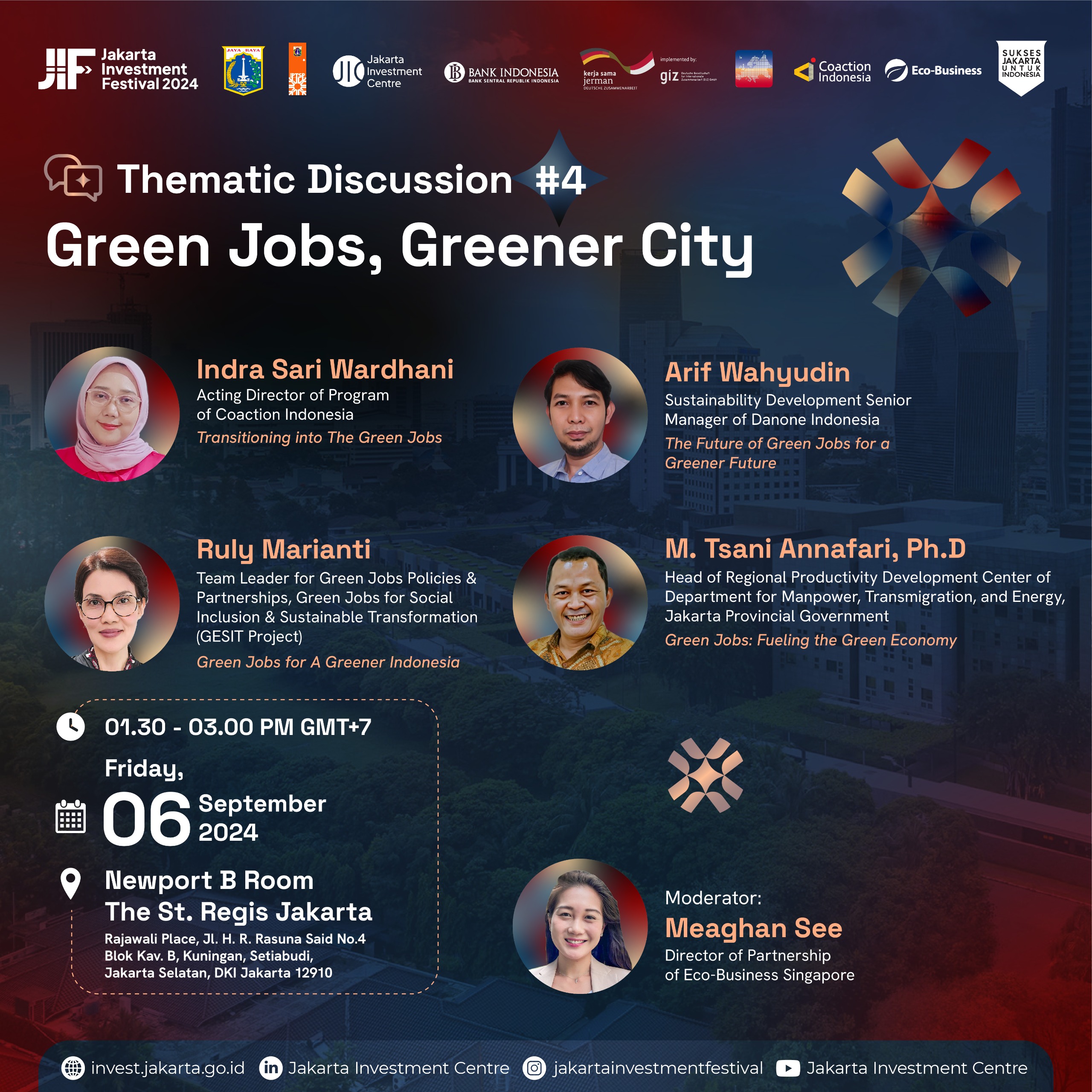 Jakarta Investment Festival 2024 - Thematic #4 - Green Jobs, Greener City