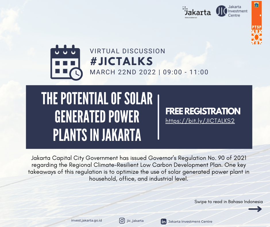 JIC Talks "The Potential of Solar Generated Power Plants in Jakarta"