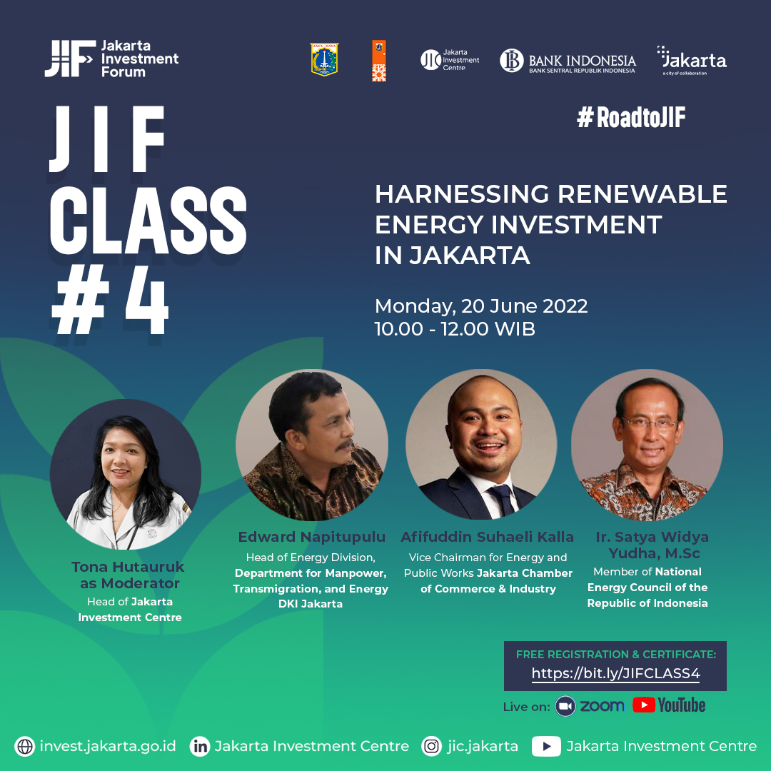 JIF Class #4 Harnessing Renewable Energy Investment in Jakarta