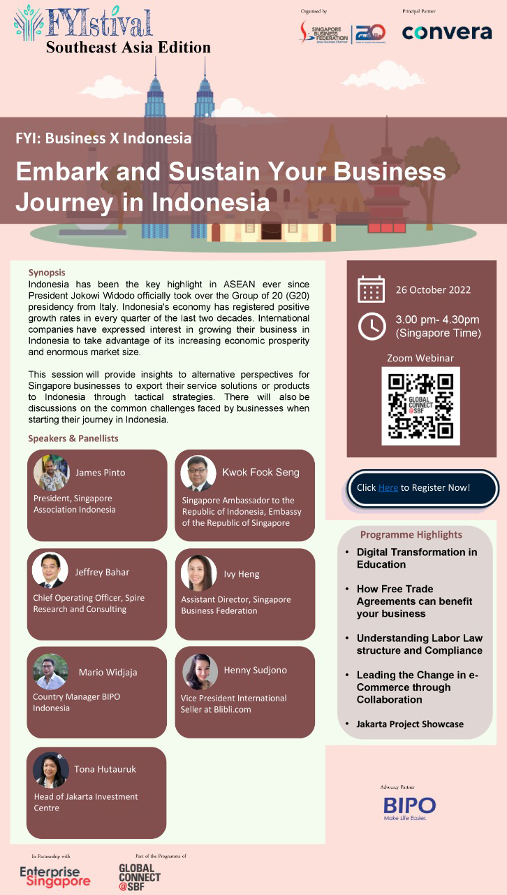 FYIstival Southeast Asia Edition “Embark and Sustain Your Business Journey in Indonesia”