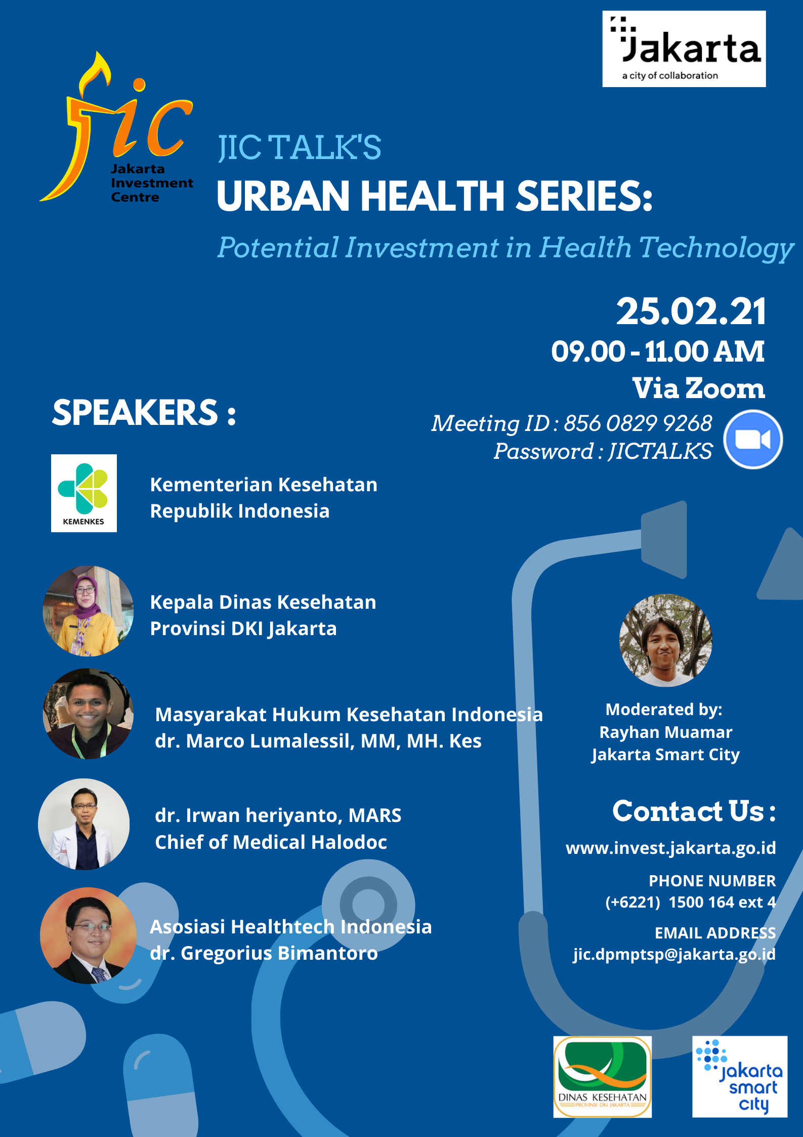 JIC TALK'S 2021 URBAN HEALTH SERIES : Potential Investment in Health Technology