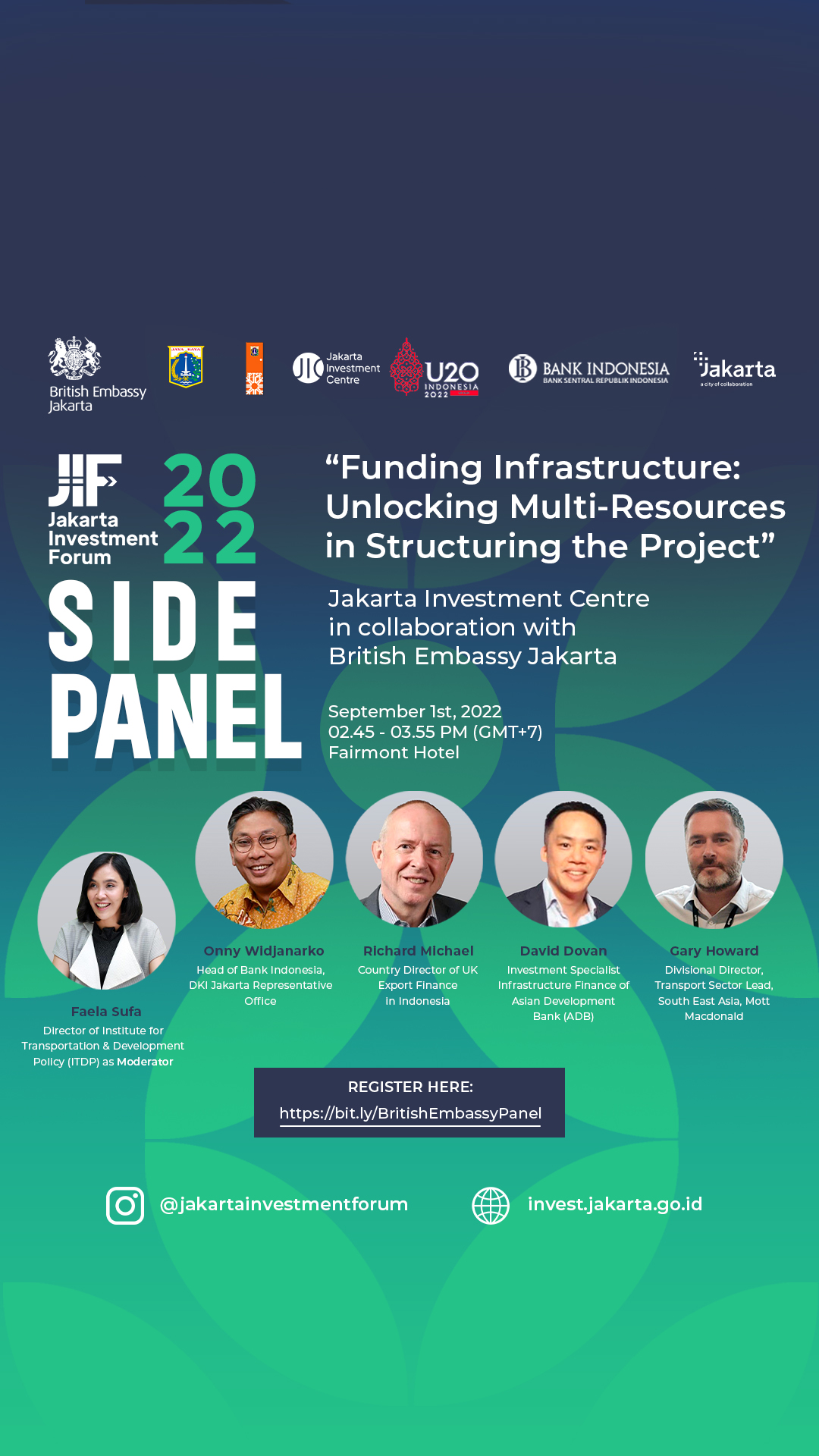 Side Panel JIF 2022 collaborating with British Embassy - Funding Infrastructure