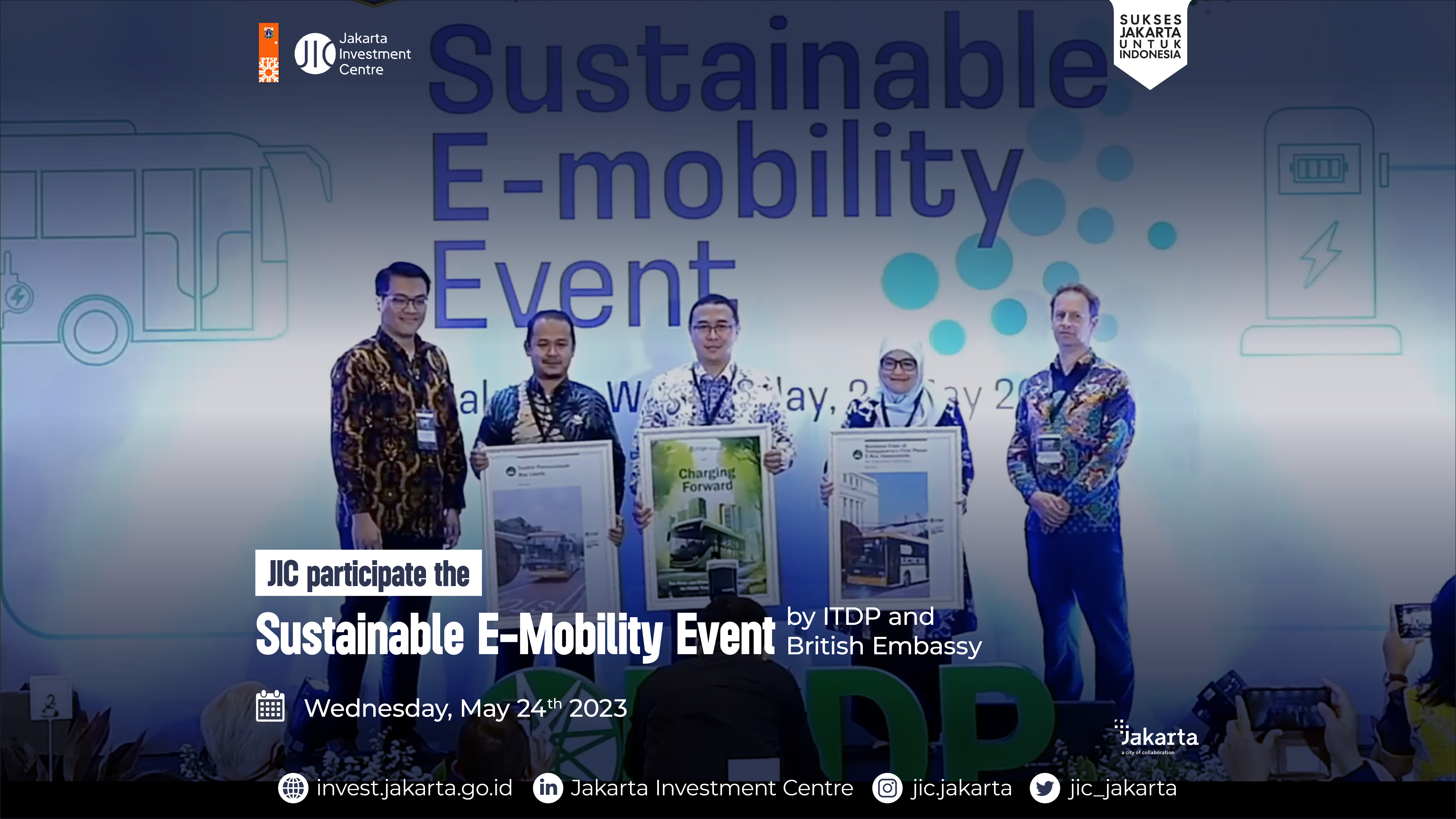 JIC participate the Sustainable E-Mobility Event by ITDP and British Embassy