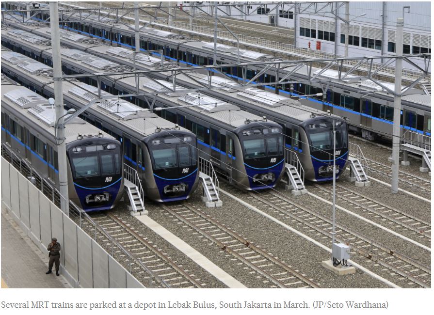 Jakarta counts on private investors to expand MRT, LRT