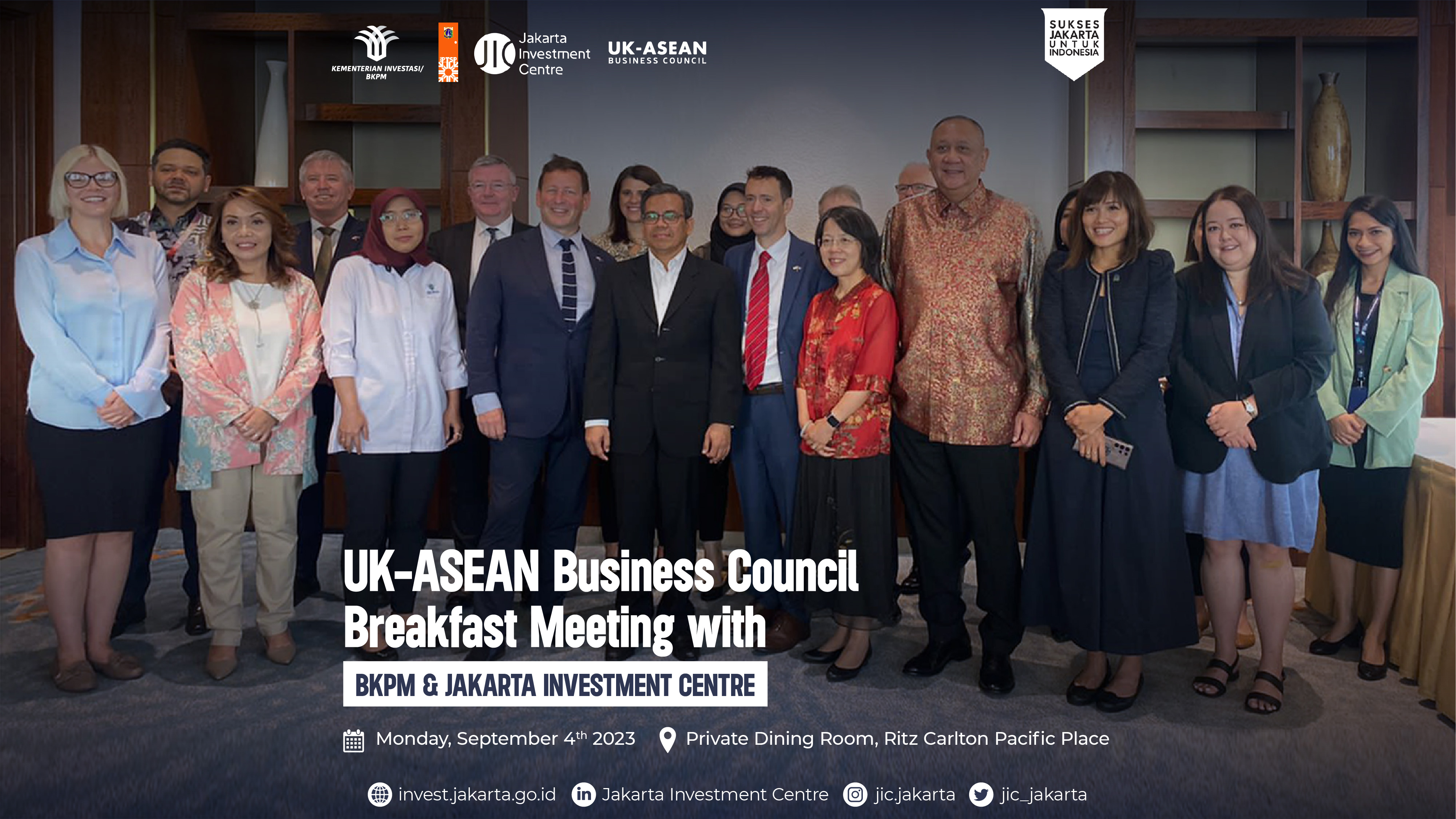 UK-ASEAN Business Council Breakfast Meeting with BKPM & Jakarta Investment Centre