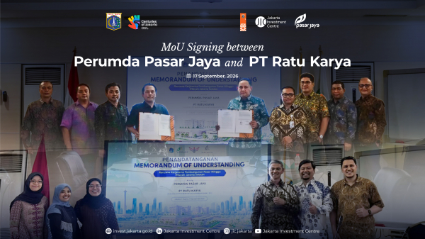MoU Signing between Perumda Pasar Jaya and PT Ratu Karya